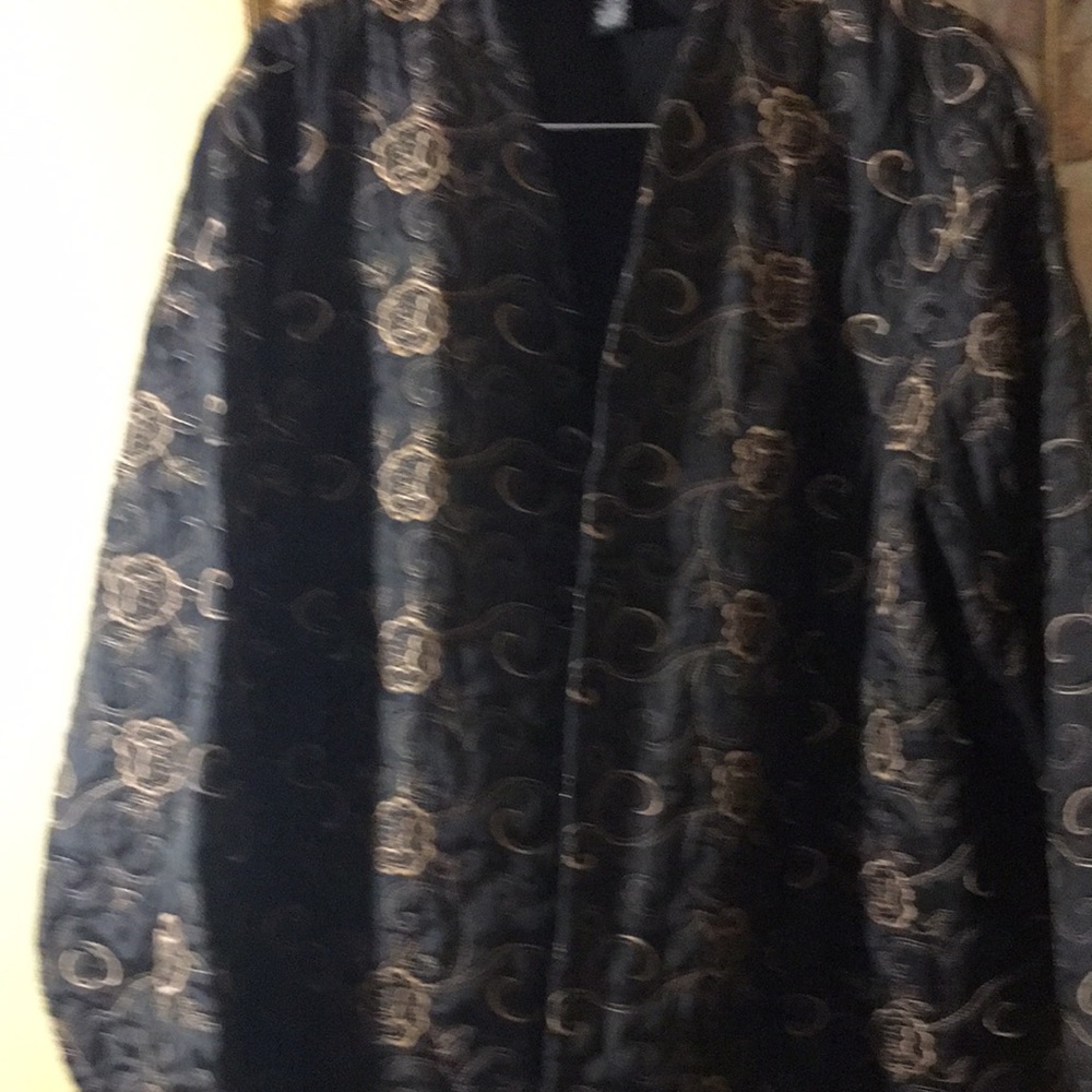 Maggie Barnes quilted coat  with hook and latch